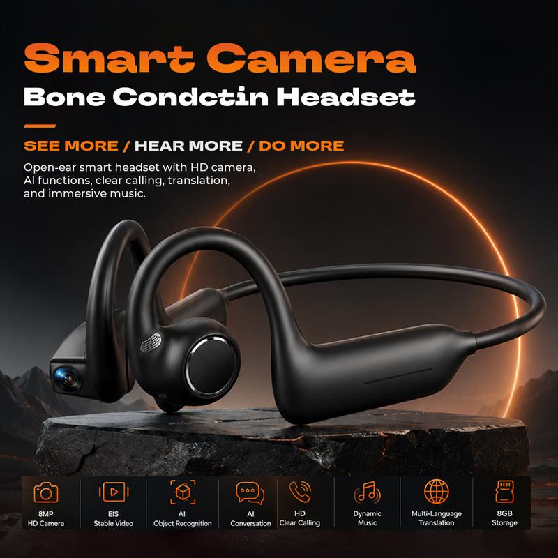 VisionAir Pro - Smart Camera Bone Conduction Headset