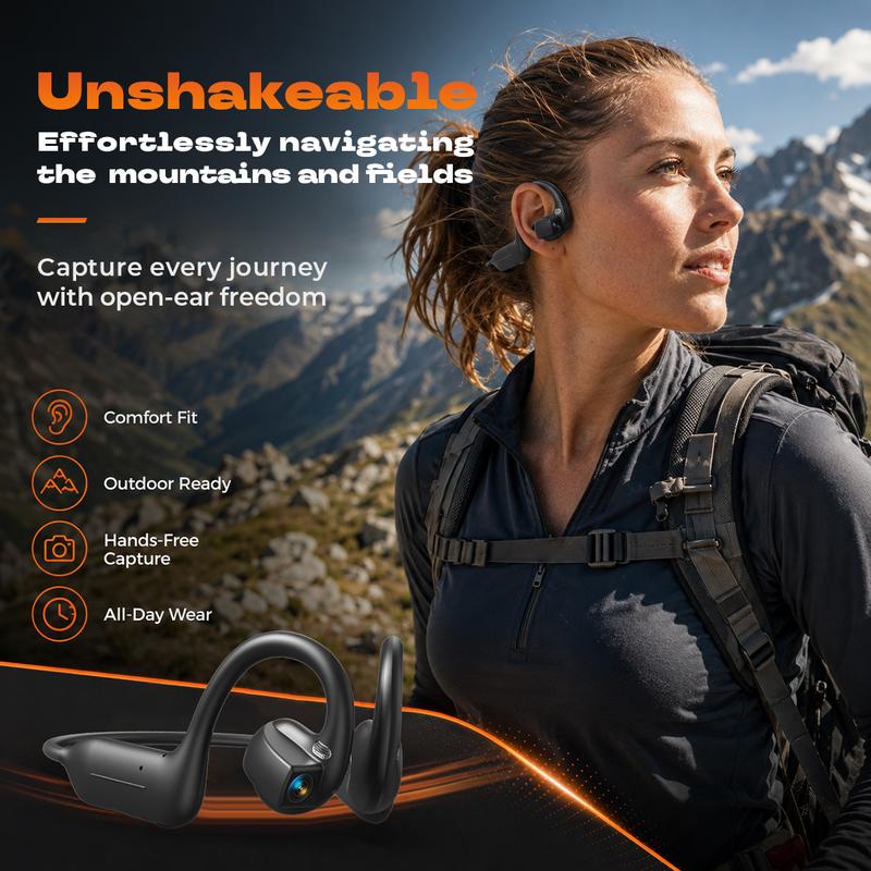 VisionAir Pro - Smart Camera Bone Conduction Headset