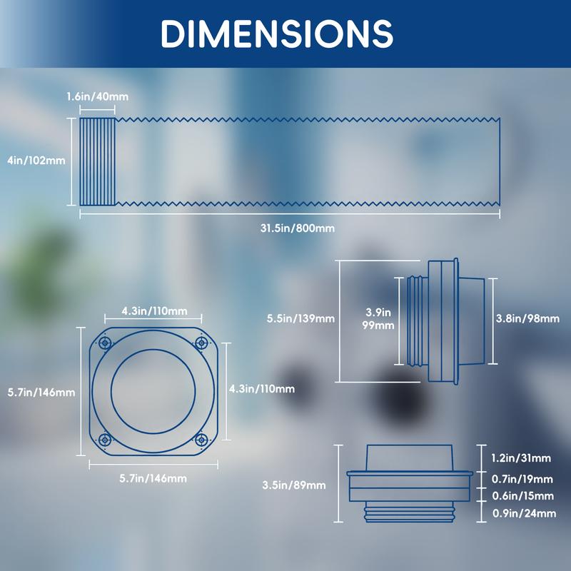 FLOXOL MagSnap Pro - Magnetic Dryer Vent Connector Kit