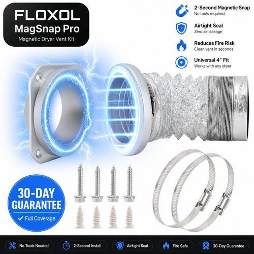 FLOXOL MagSnap Pro - Magnetic Dryer Vent Connector Kit
