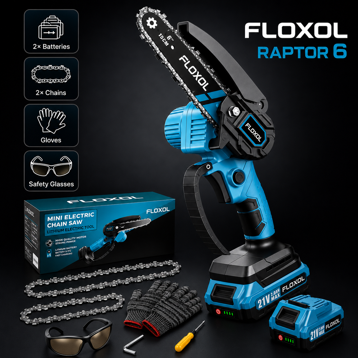 Raptor 6 - 21V Cordless Chainsaw