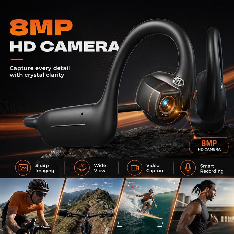 VisionAir Pro - Smart Camera Bone Conduction Headset