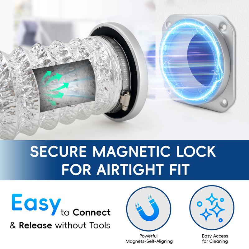 FLOXOL MagSnap Pro - Magnetic Dryer Vent Connector Kit