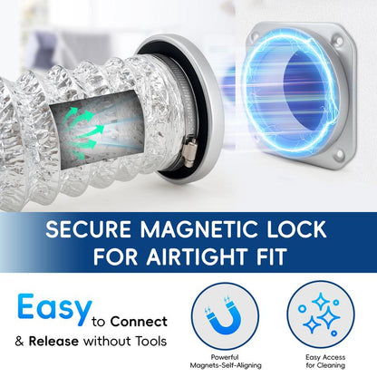 FLOXOL MagSnap Pro - Magnetic Dryer Vent Connector Kit