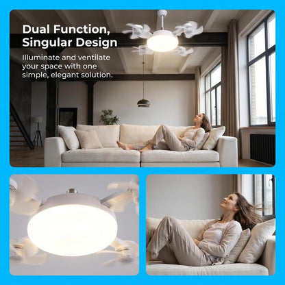 FLOXOL SnapCool Pro — Socket Ceiling Fan with Remote Control