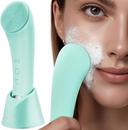 Heatable Vibrating Face Scrubber with Massage
